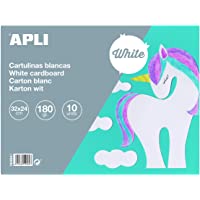 APLI 14484 - Bloc de cartulinas blancas 32 x 24 cm 10 hojas